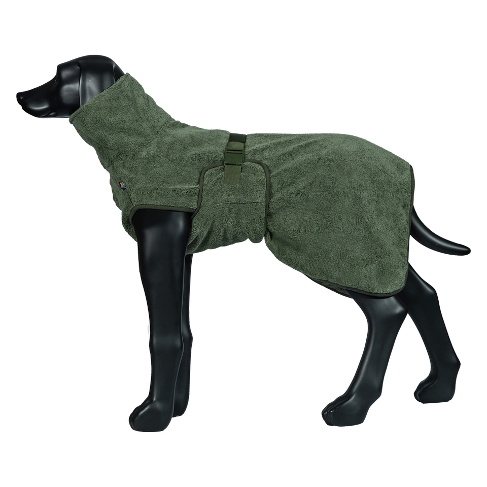 Medea Eco Bathrobe - Dark Olive