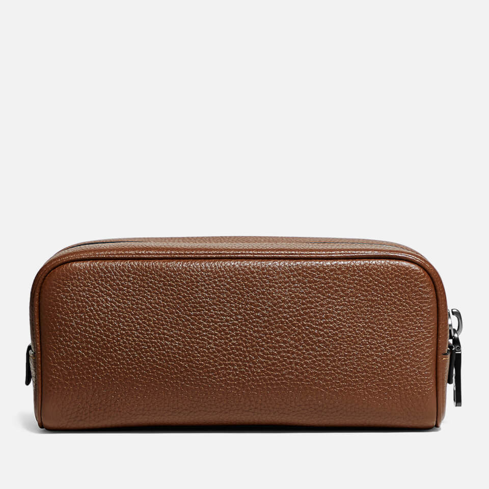 Coach Travel Kit 21 Pebble Leather Wash Bag