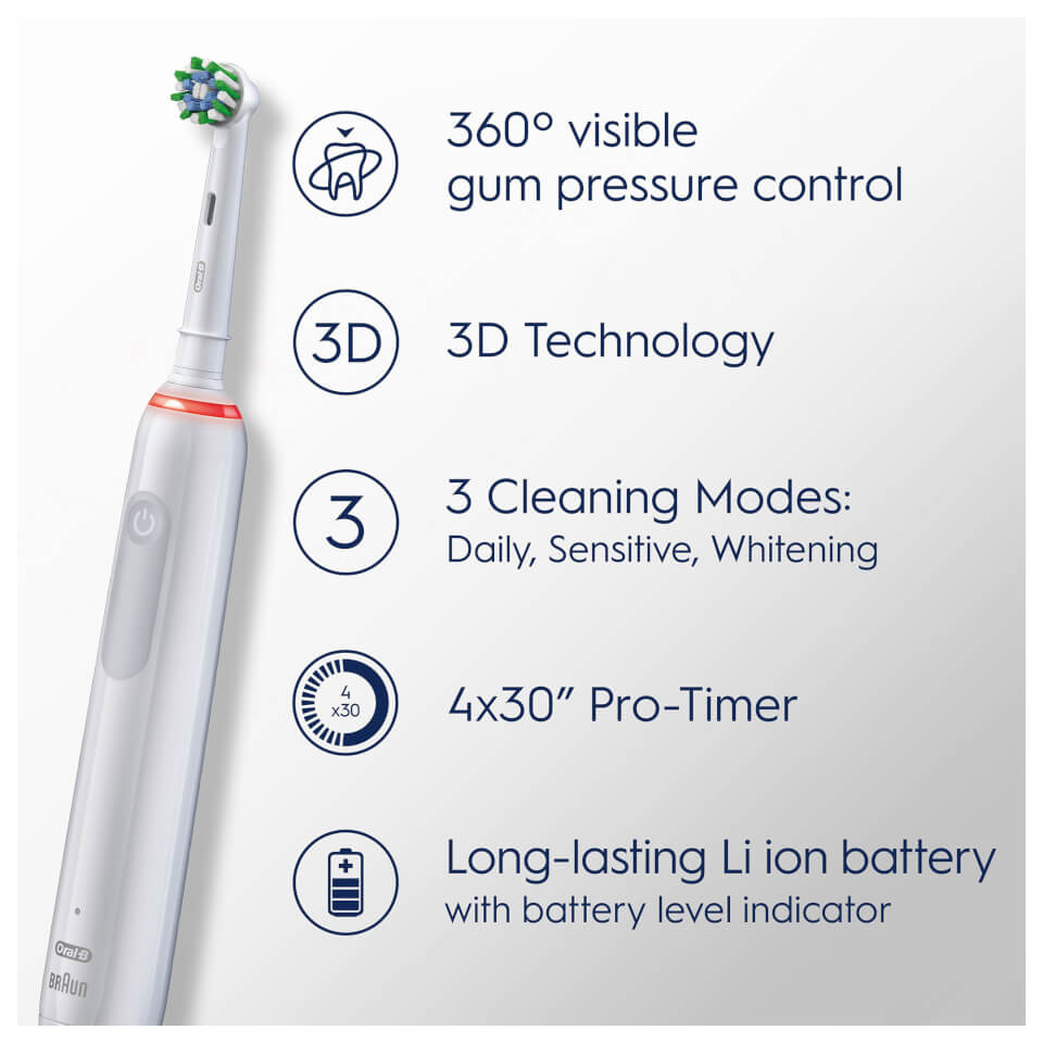 Oral B Pro 3500 White with Travel Case