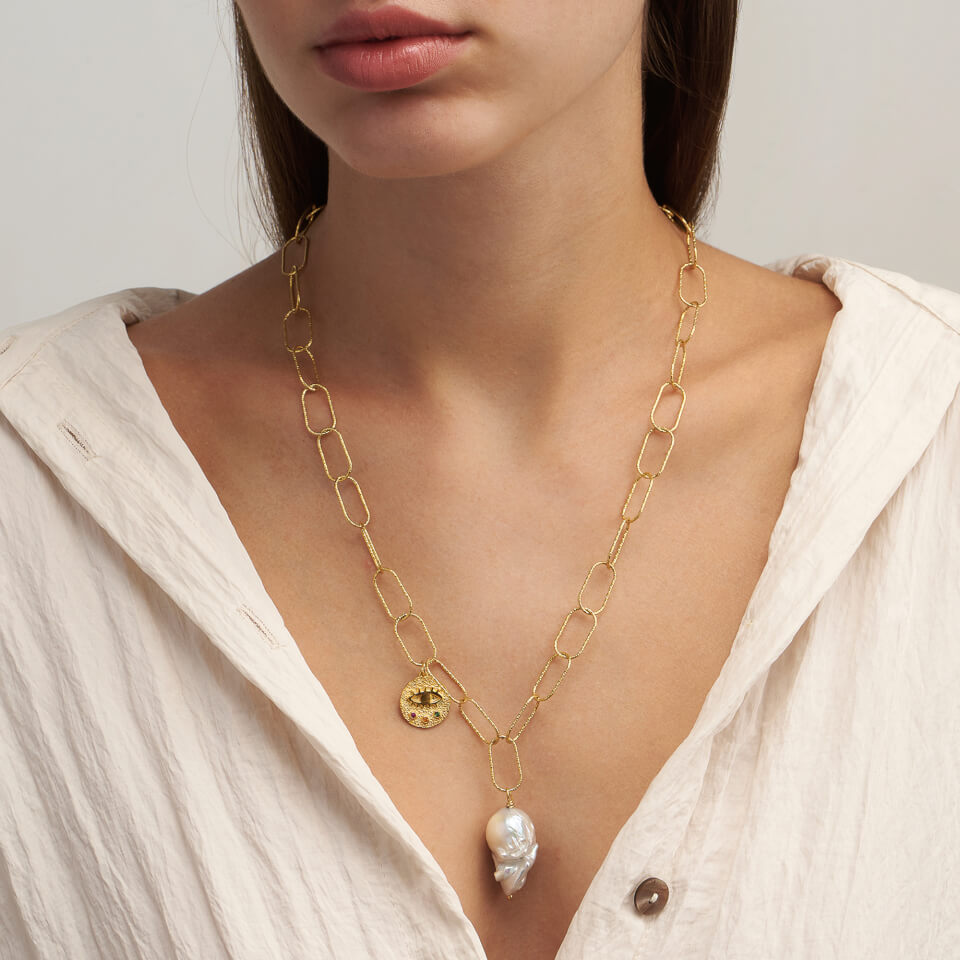 Hermina Athens Kressida Lost Sea Gold-Plated Necklace