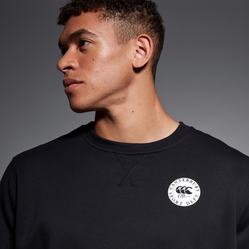 CANTERBURY SPORT DEPT. CREW SWEAT AU BLACK