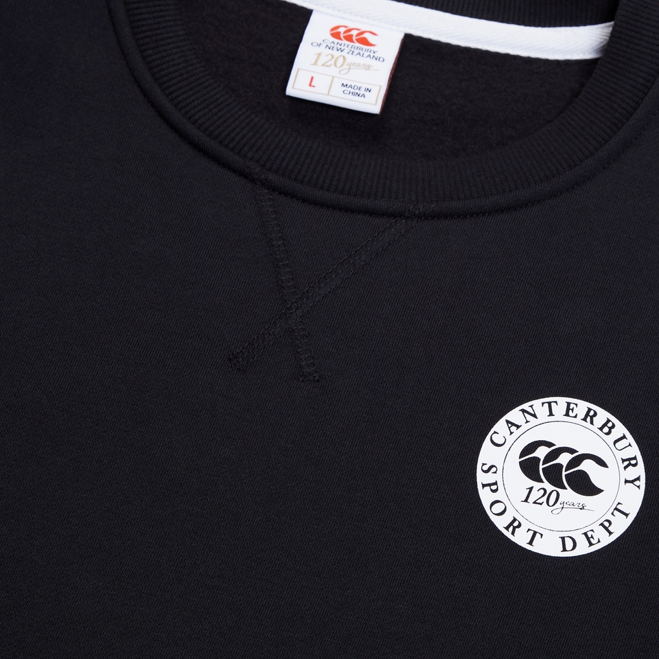 ADULT UNISEX SPORT DEPT CREW SWEATSHIRT BLACK