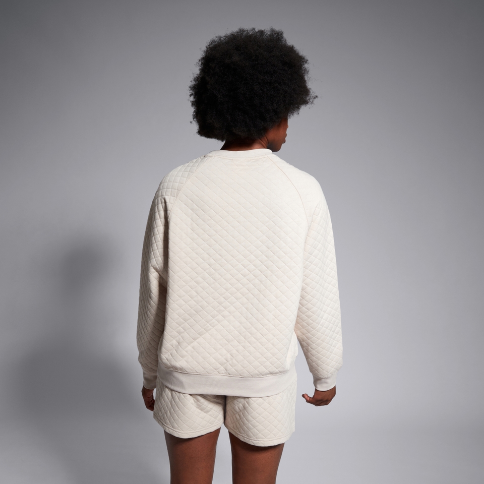 WOMENS SCENE-SET CREW SWEATSHIRT BEIGE