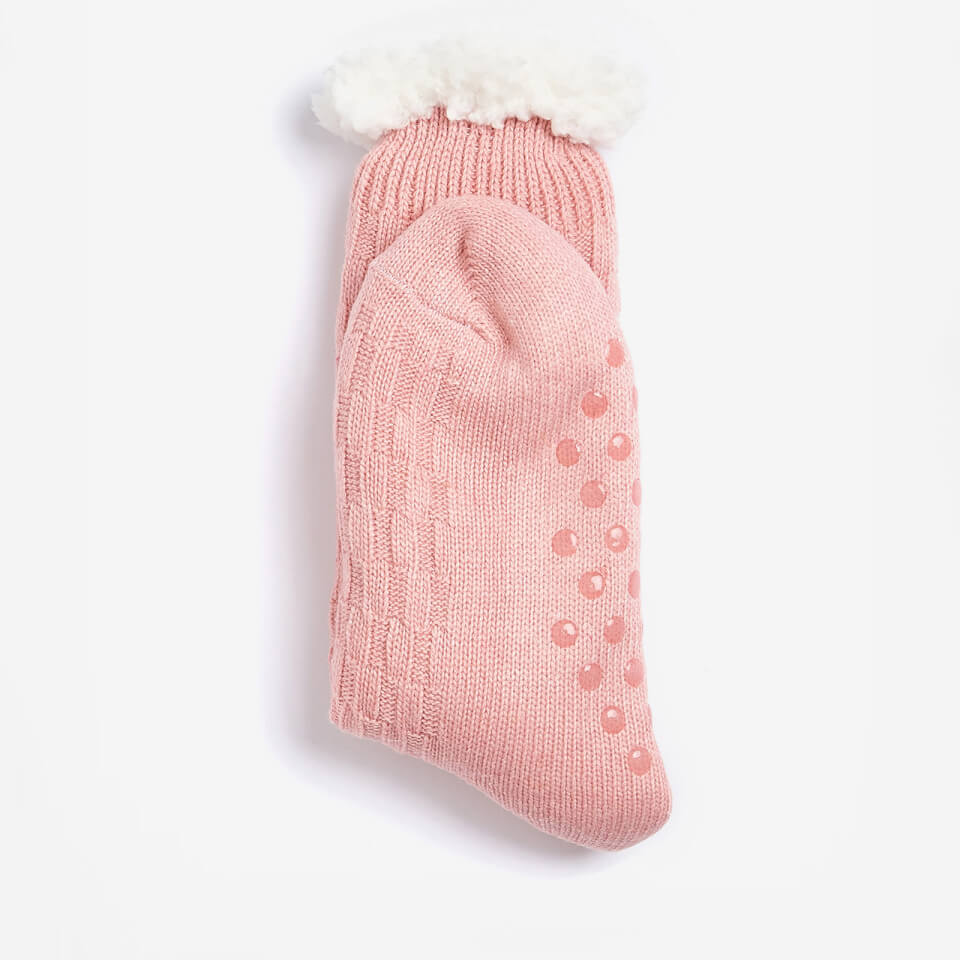 Barbour Cable-Knit Lounge Socks