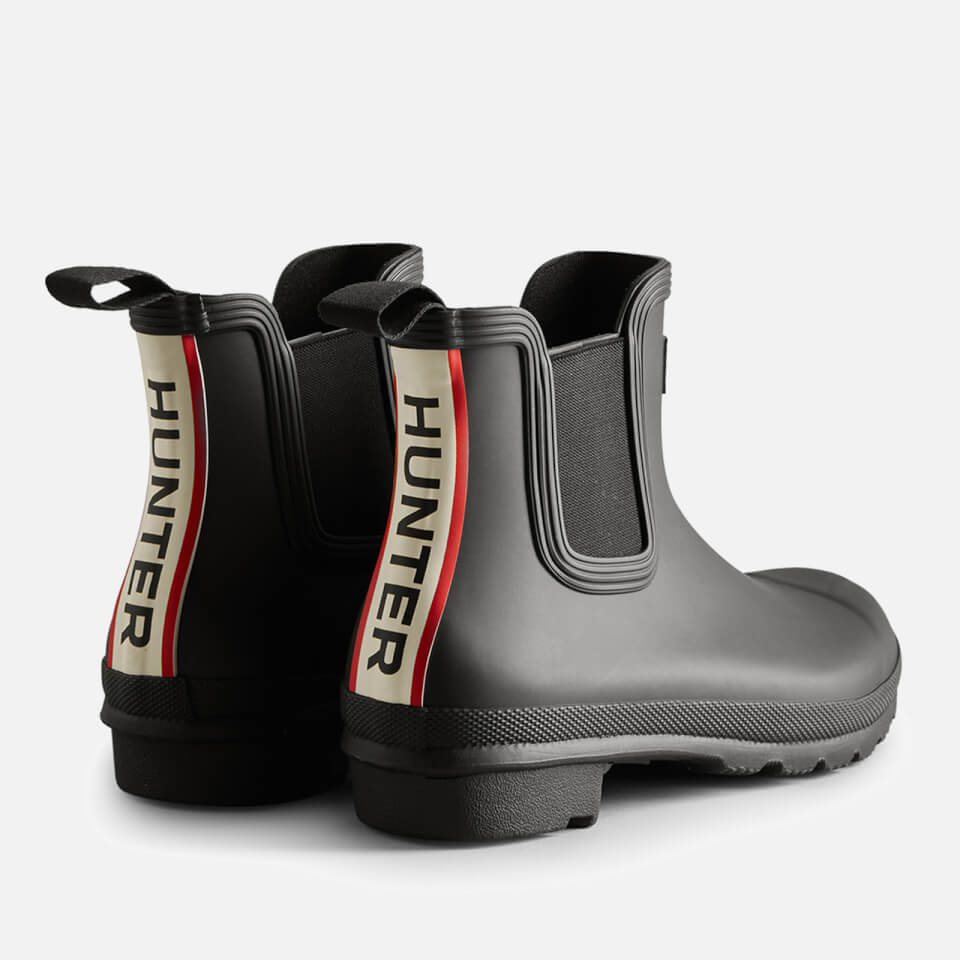 Hunter garden stripe chelsea boots clearance