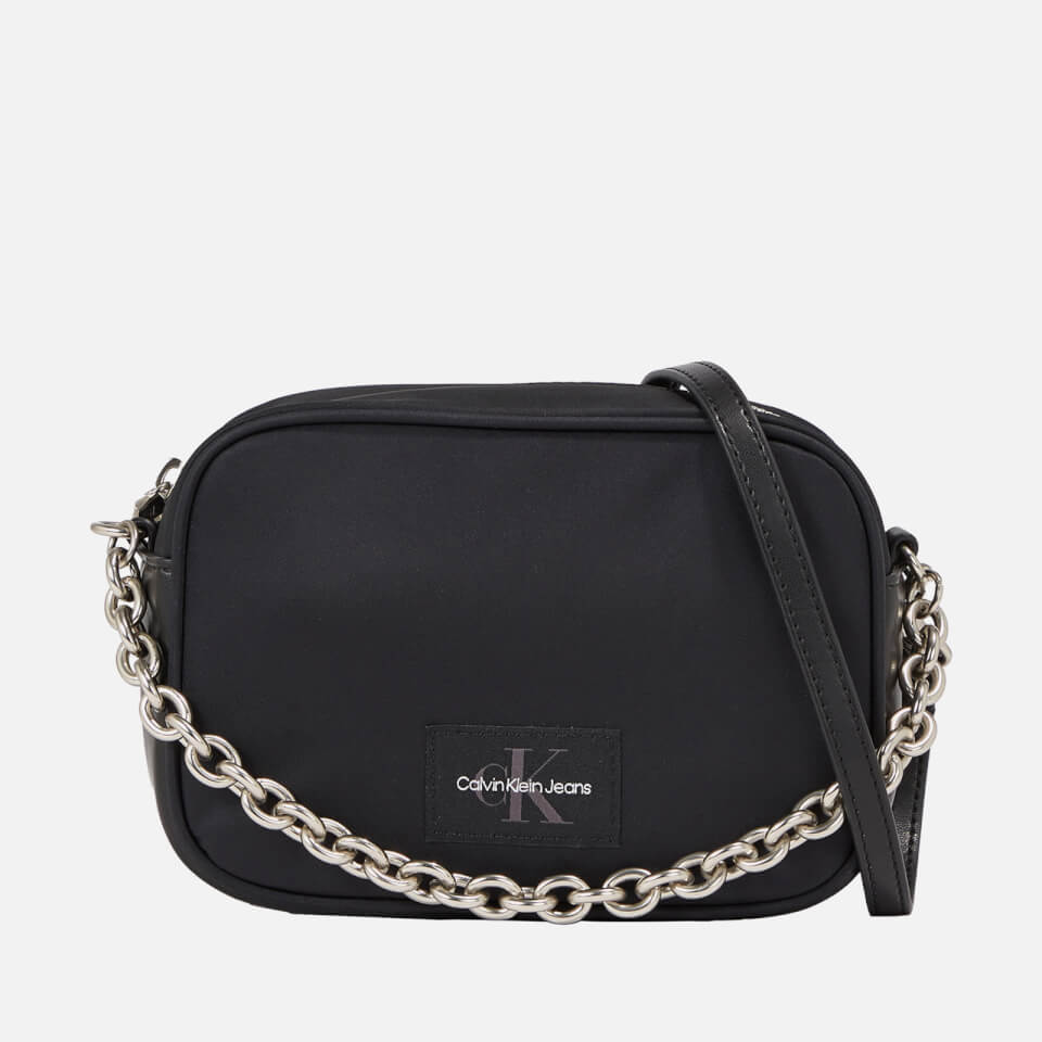 Calvin Klein Jeans Nylon and Faux Leather Chain Camera Bag 