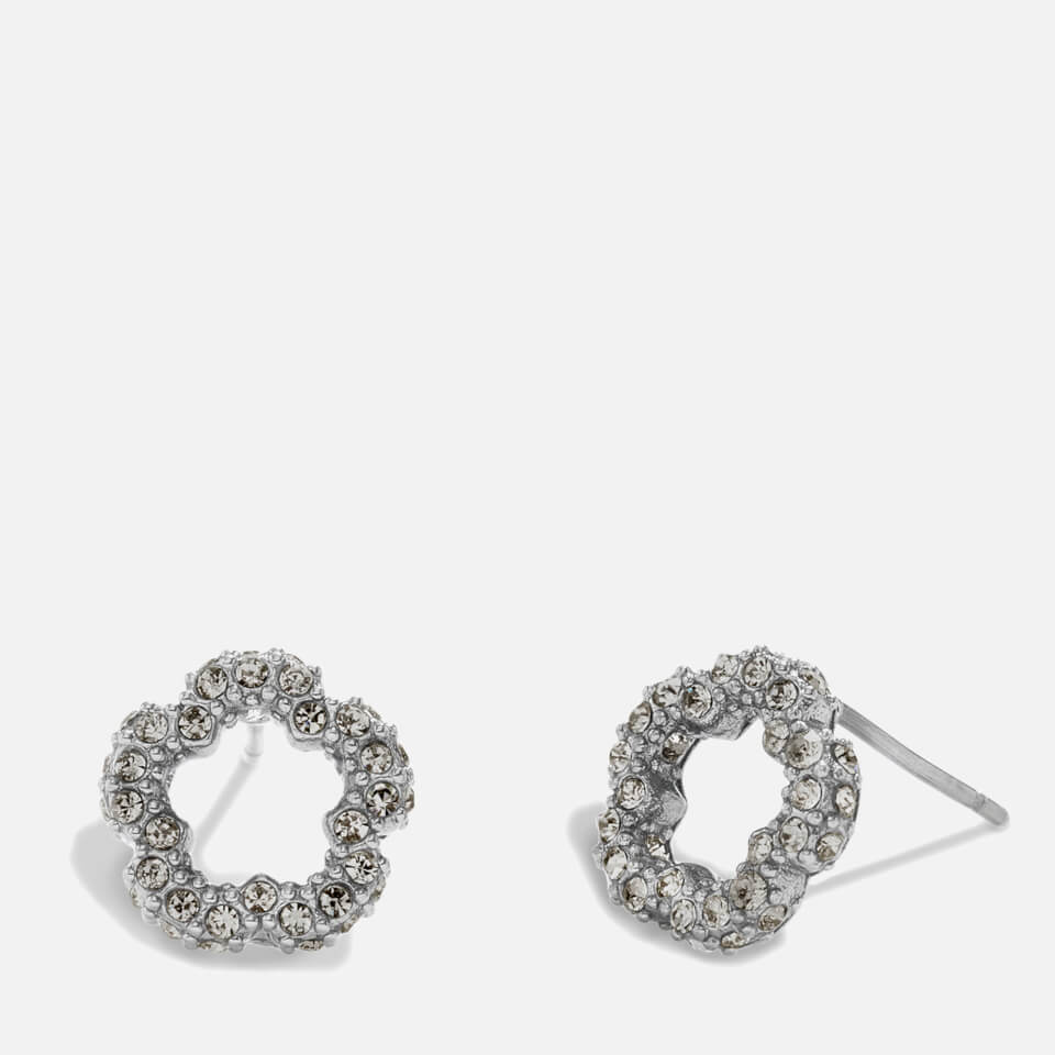 Coach Tearose Silver-Tone Stud Earrings