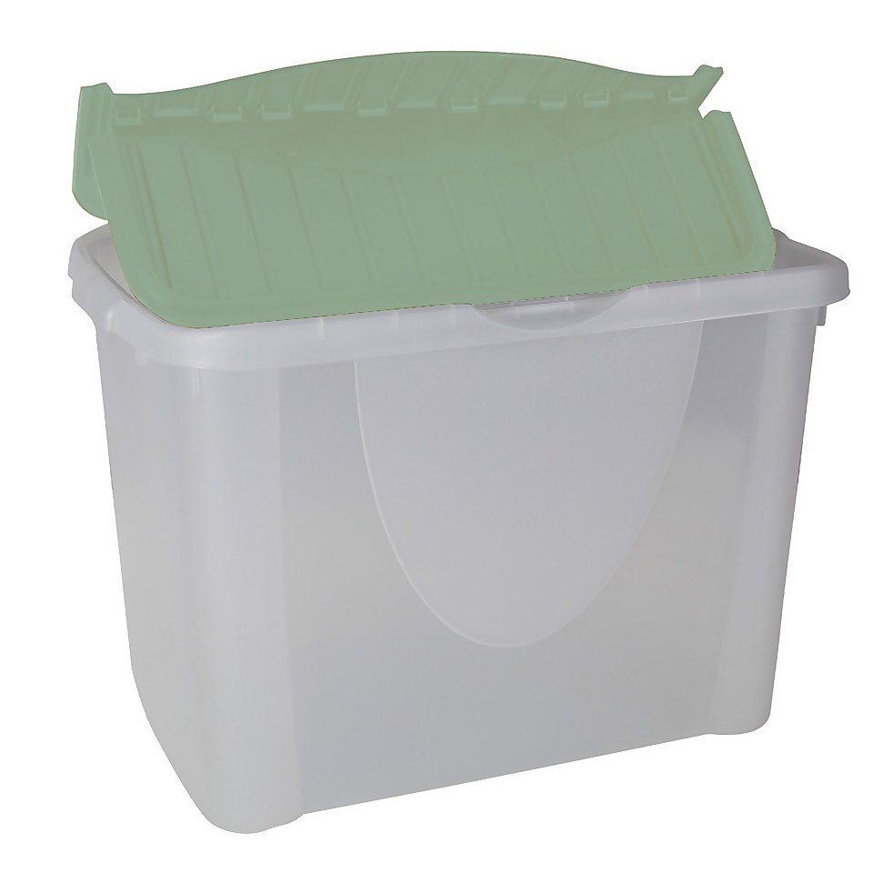 60L Flip Lid Storage Box Sage Homebase