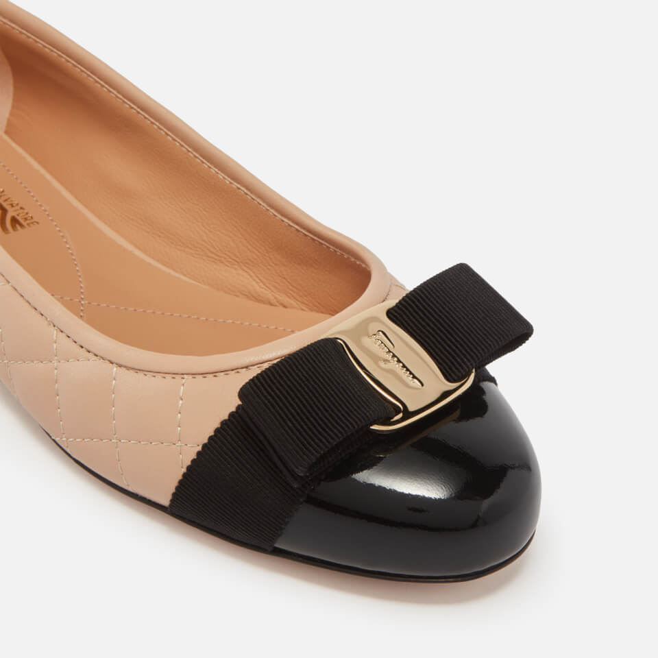 Ferregamo Women's Varina Quilted Leather Ballet Flats