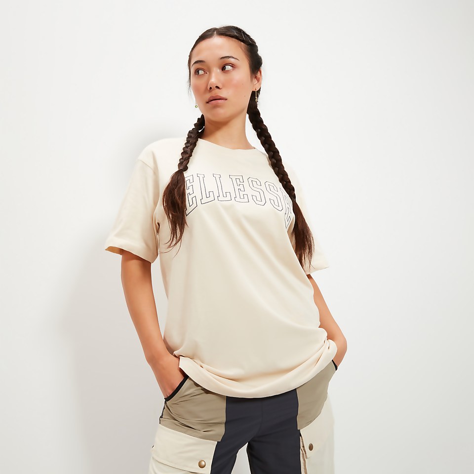 T-Shirt Silvestri für Damen, Weißgrau