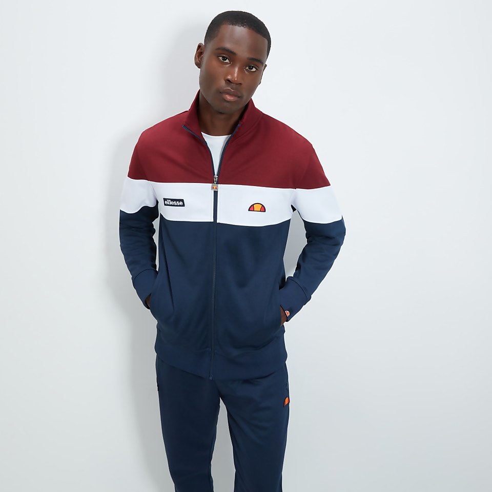 Men's Caprini Track Top Burgundy/Navy
