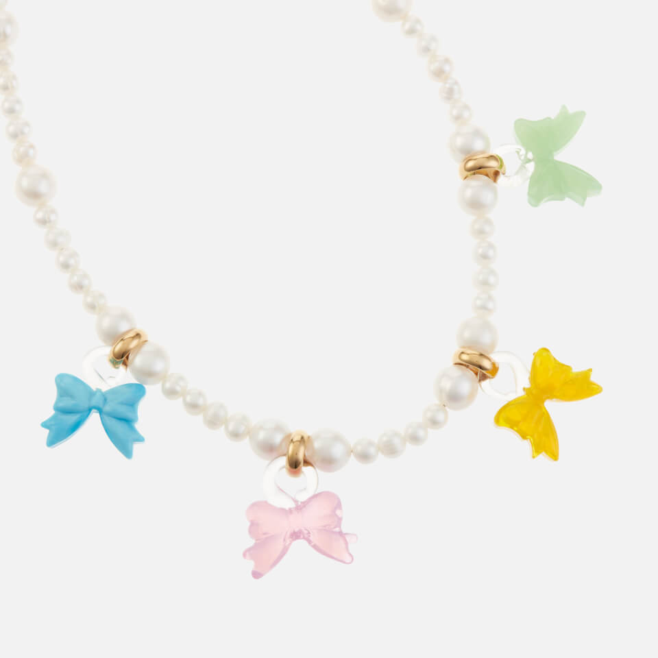 Notte Little Bow Peep Pearl Necklace