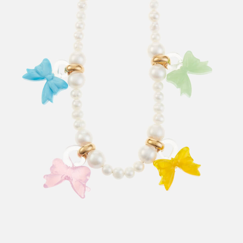 Notte Little Bow Peep Pearl Necklace