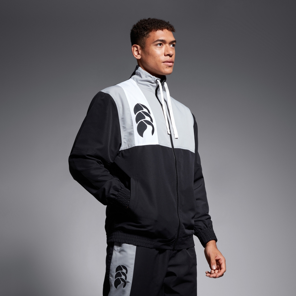 MENS LEGENDS WVN TRACK JACKET BLACK