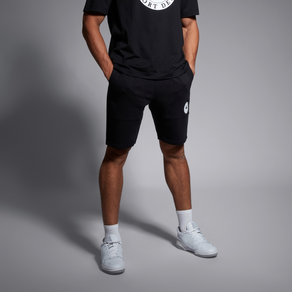 ADULT UNISEX SPORT DEPT 9" KNIT SHORTS BLACK