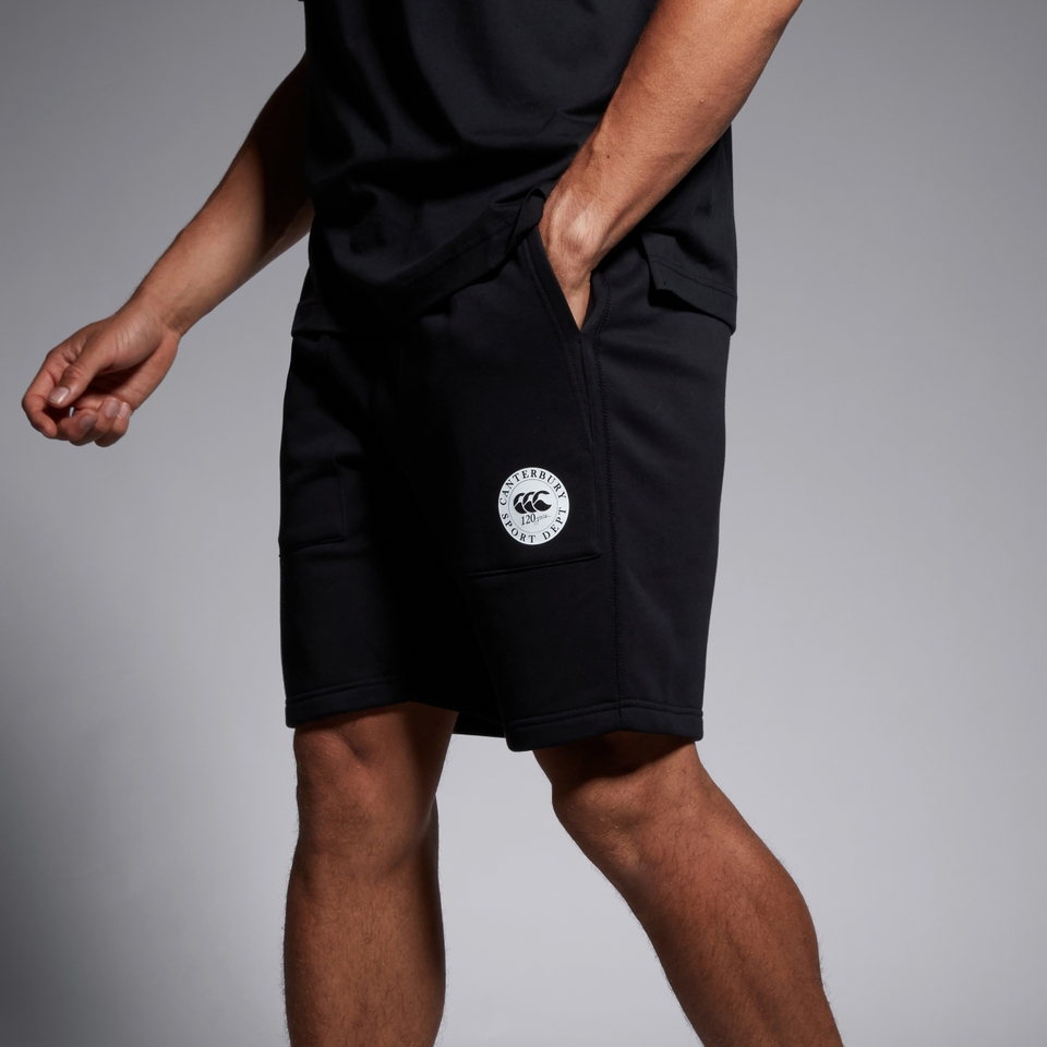 ADULT UNISEX SPORT DEPT 9" KNIT SHORTS BLACK