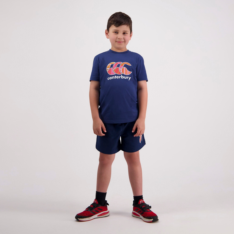 JUNIOR UNISEX CCC DENIM SHORTS BLUE
