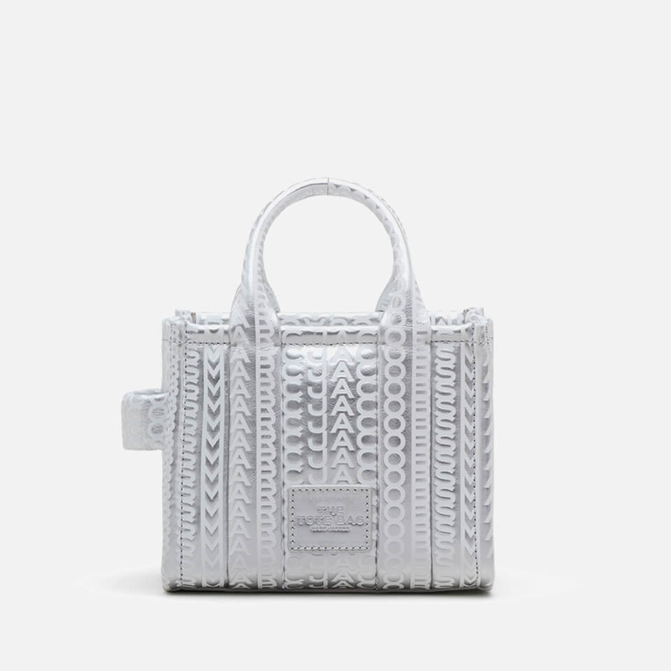 Marc Jacobs The Monogram Metallic Tote in Leather Micro