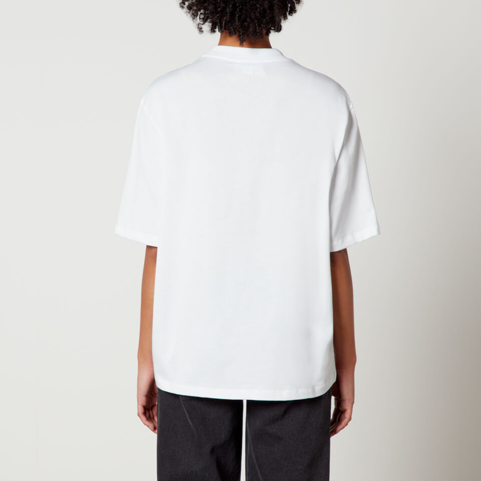 AMI de Coeur Logo Organic Cotton-Jersey T-Shirt - S | Coggles