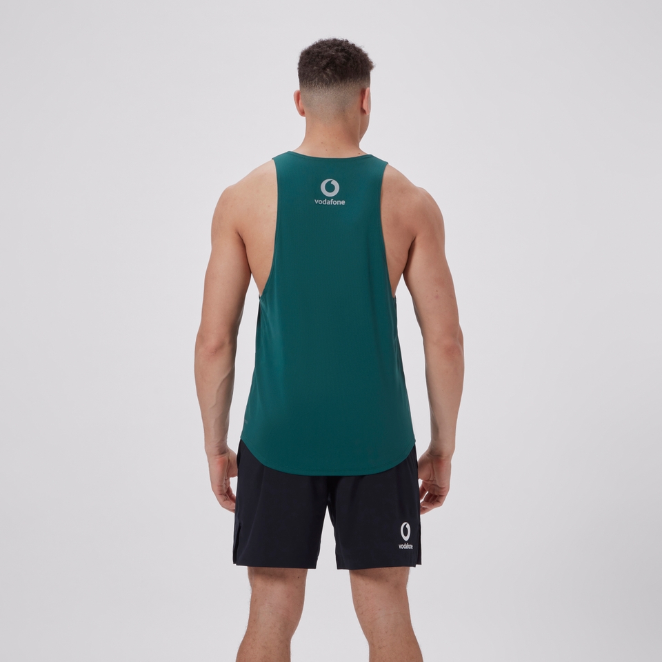 MENS IRELAND POLY TRAINING SINGLET GREEN