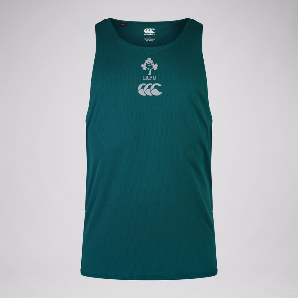 MENS IRELAND POLY TRAINING SINGLET GREEN