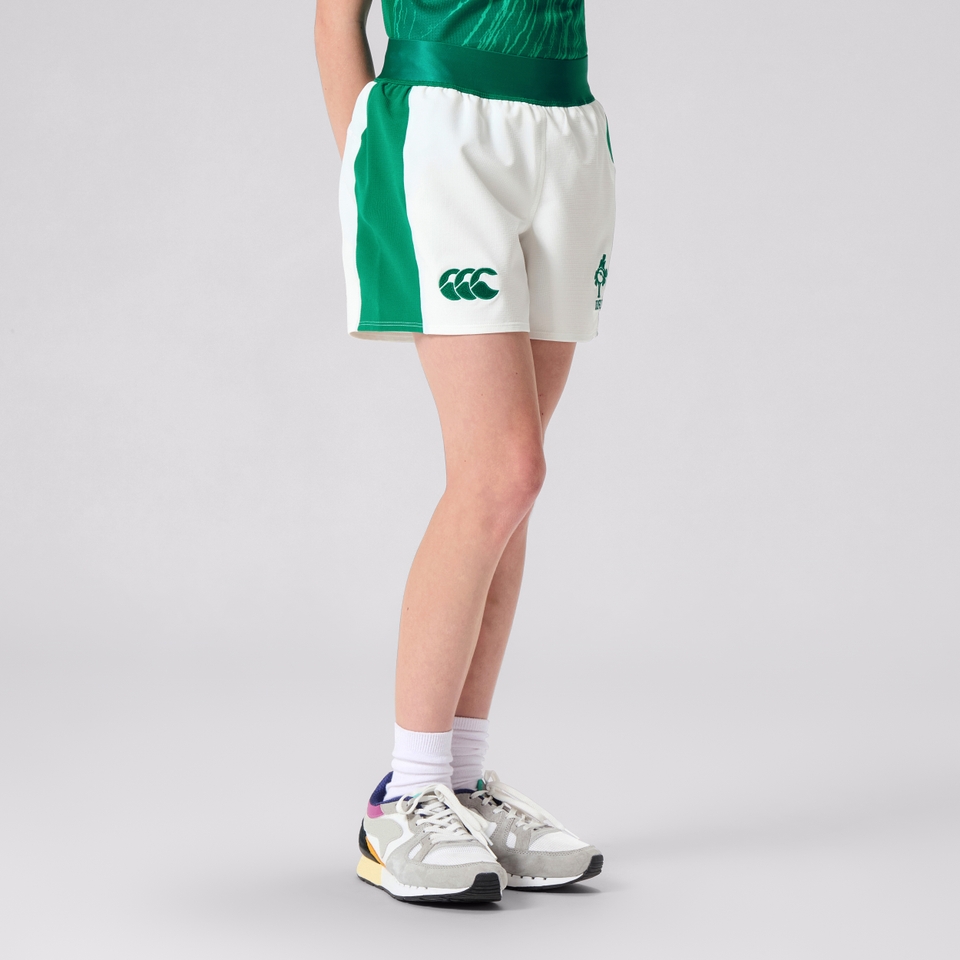 JUNIOR UNISEX IRELAND HOME MATCH SHORT WHITE/GREEN