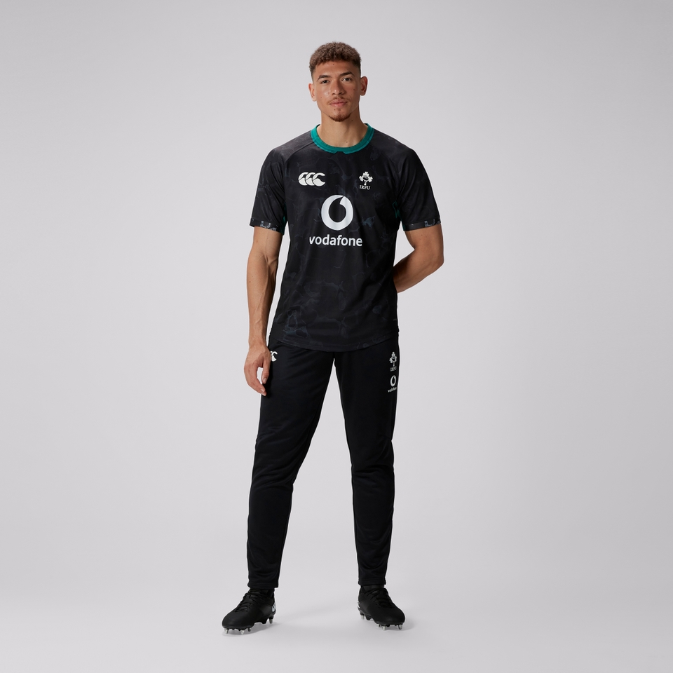 MENS IRELAND PRE GAME PRO JERSEY BLACK/GREEN