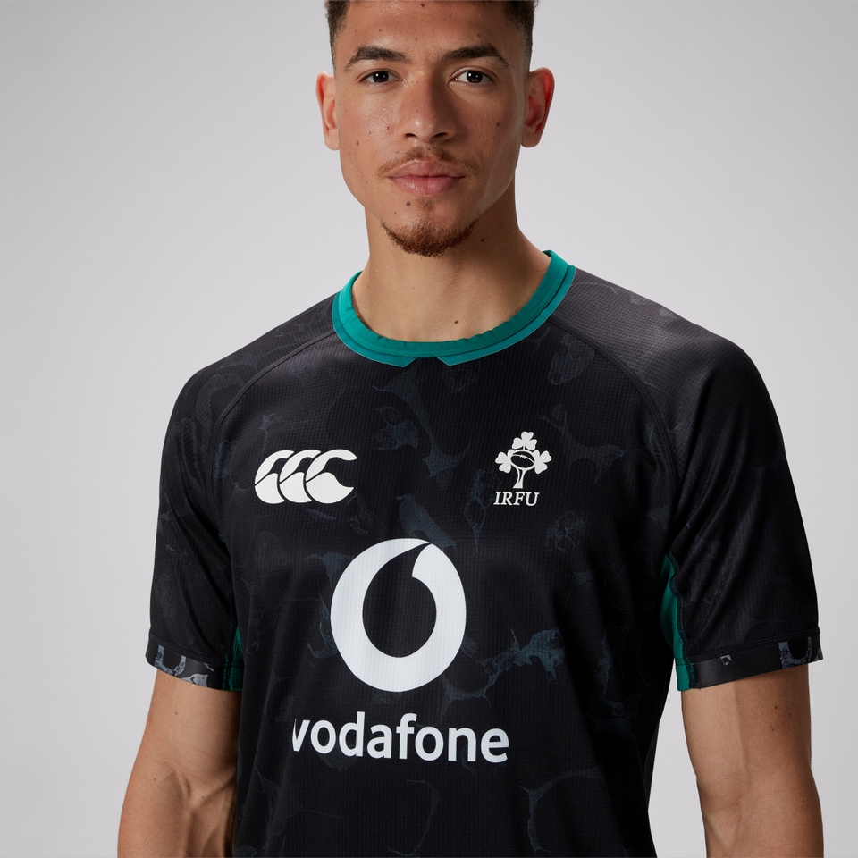 MENS IRELAND PRE GAME PRO JERSEY BLACK/GREEN