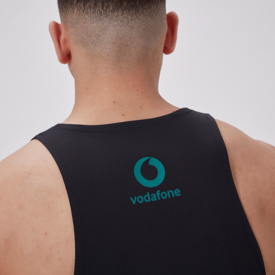 MENS IRELAND POLY TRAINING SINGLET BLACK