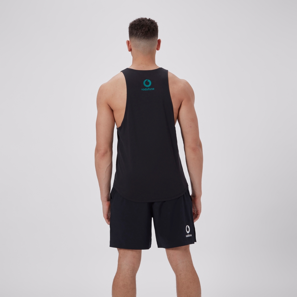 MENS IRELAND POLY TRAINING SINGLET BLACK