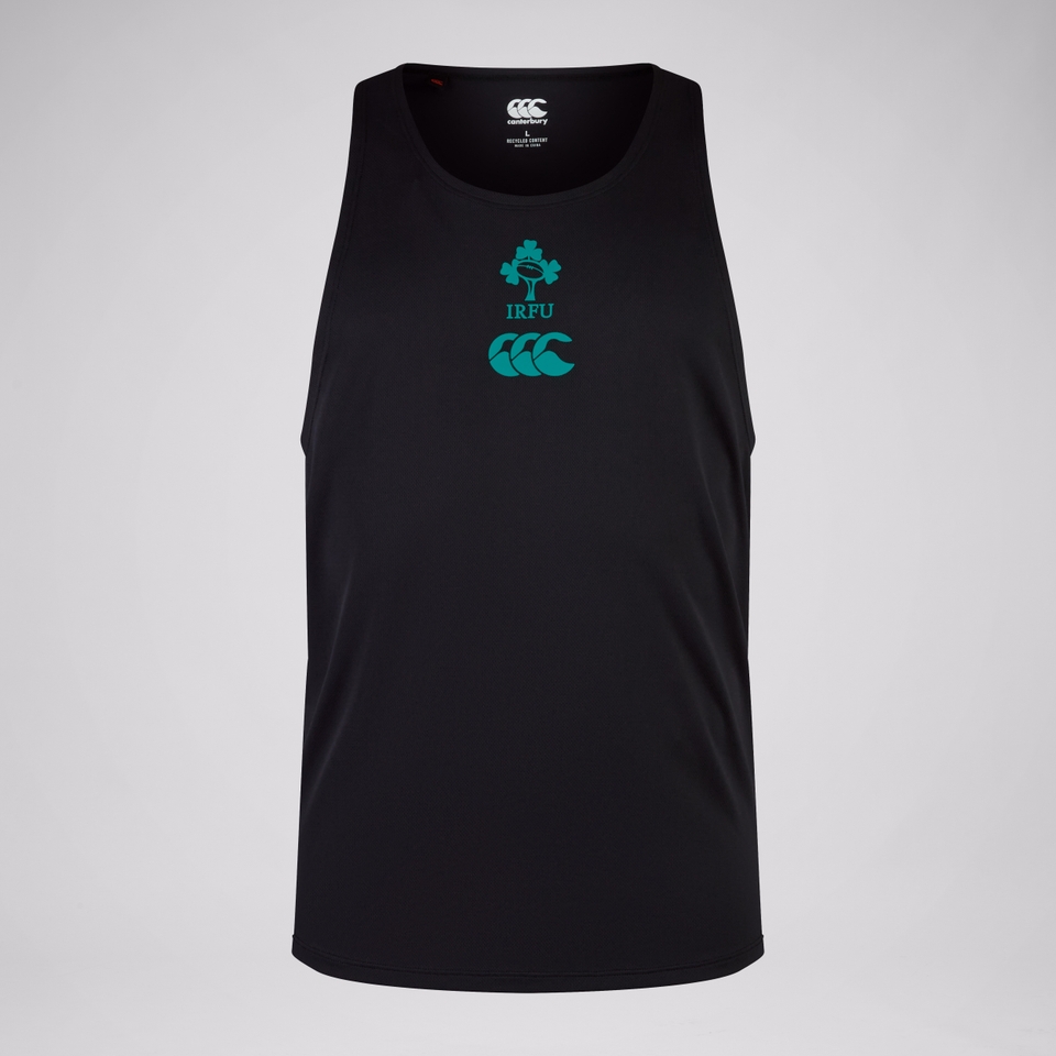 MENS IRELAND POLY TRAINING SINGLET BLACK