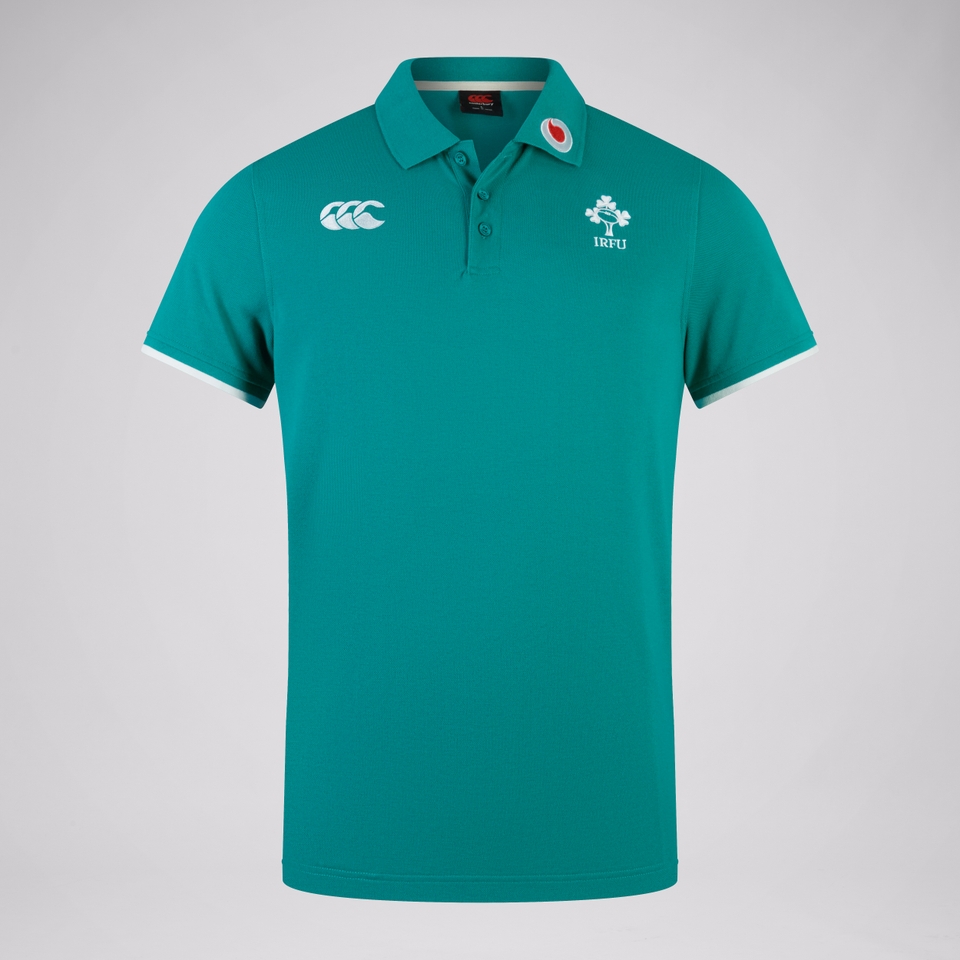MENS IRELAND TEAM POLO SHIRT GREEN/WHITE
