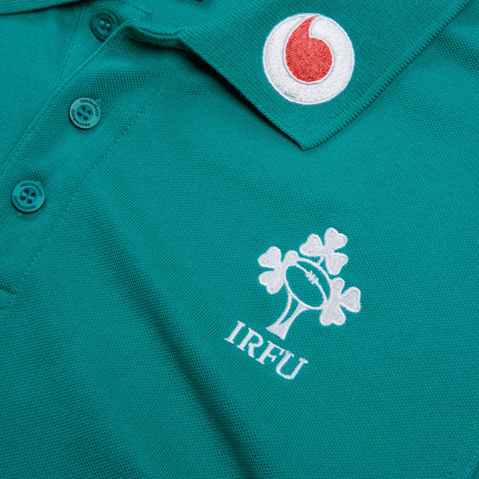 MENS IRELAND TEAM POLO SHIRT GREEN/WHITE