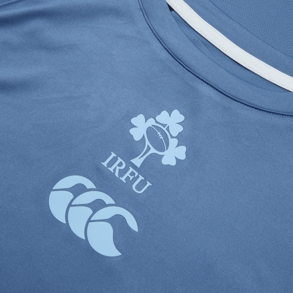 MENS IRELAND SUPERLIGHT TRAINING TEE BLUE/BLACK