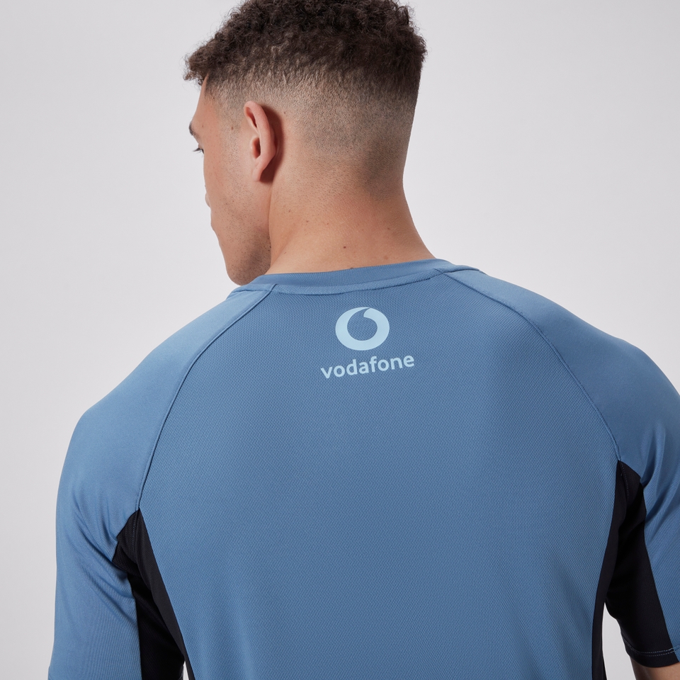 MENS IRELAND SUPERLIGHT TRAINING TEE BLUE/BLACK