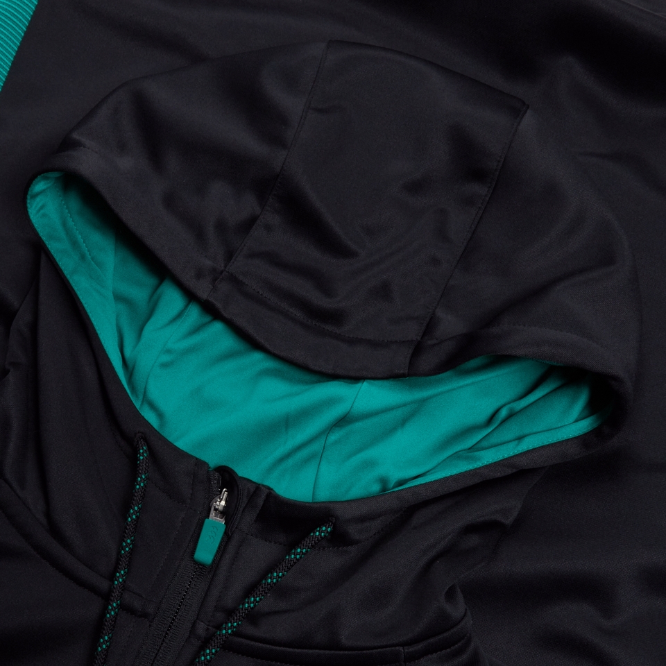 MENS IRELAND OH ZIP TRAINING HOODY BLACK/GREEN