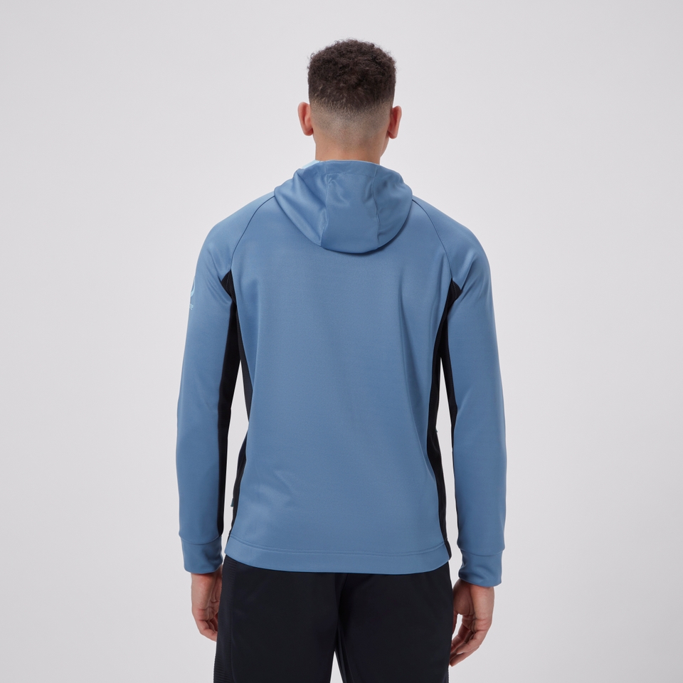 MENS IRELAND OVERHEAD ZIP TRAINING HOODY BLUE