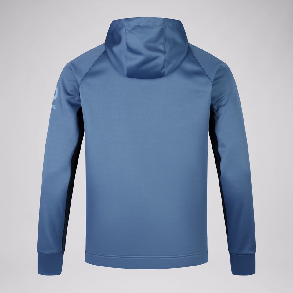 MENS IRELAND OVERHEAD ZIP TRAINING HOODY BLUE