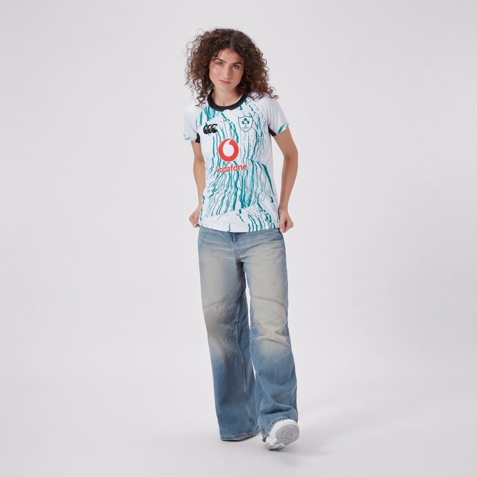 WOMENS IRELAND ALT PRO JERSEY WHITE/BLACK