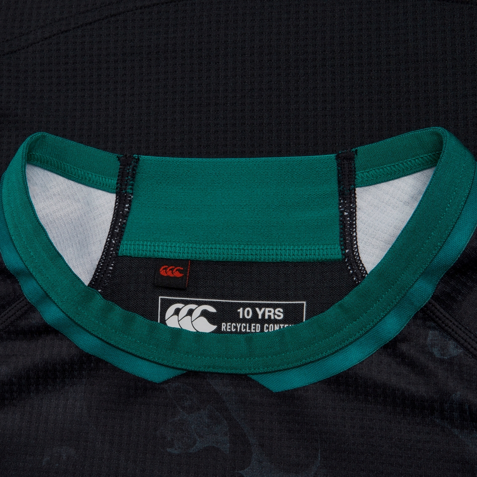 CANTERBURY IRE PRE GAME PRO JERSEY JNR JU BLACK/GRN