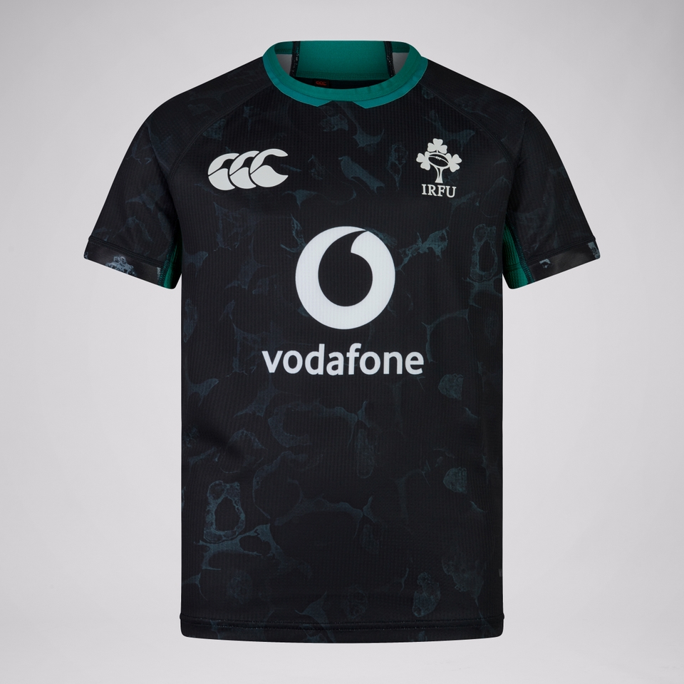 CANTERBURY IRE PRE GAME PRO JERSEY JNR JU BLACK/GRN