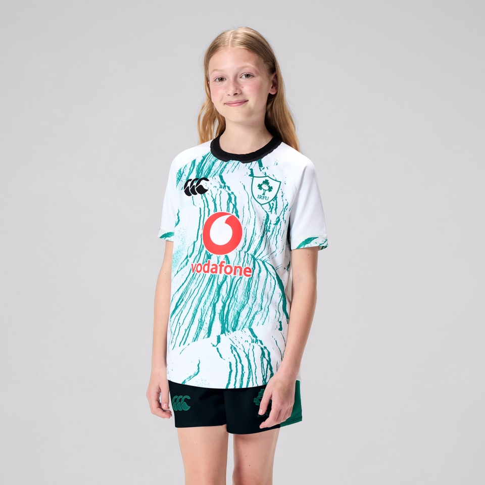 JUNIOR UNISEX IRELAND ALT PRO JERSEY WHITE/BLACK