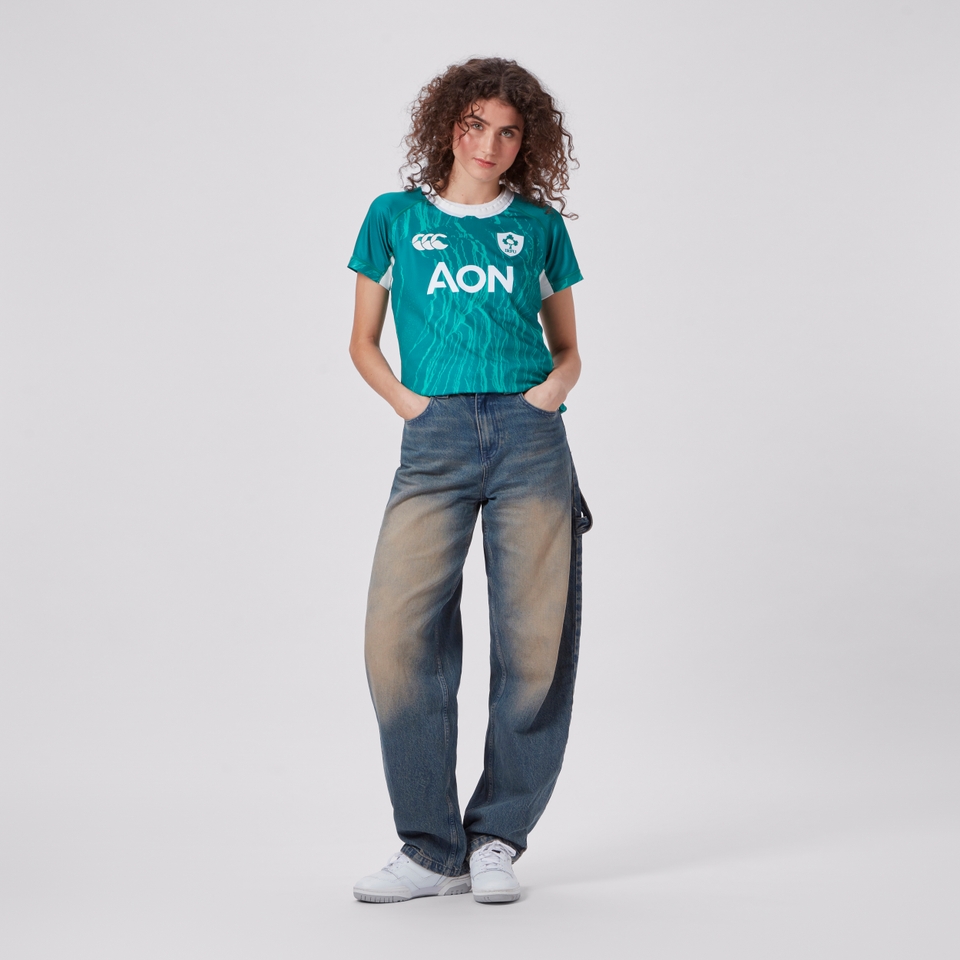 WOMENS IRELAND HOME PRO JERSEY GREEN/WHITE