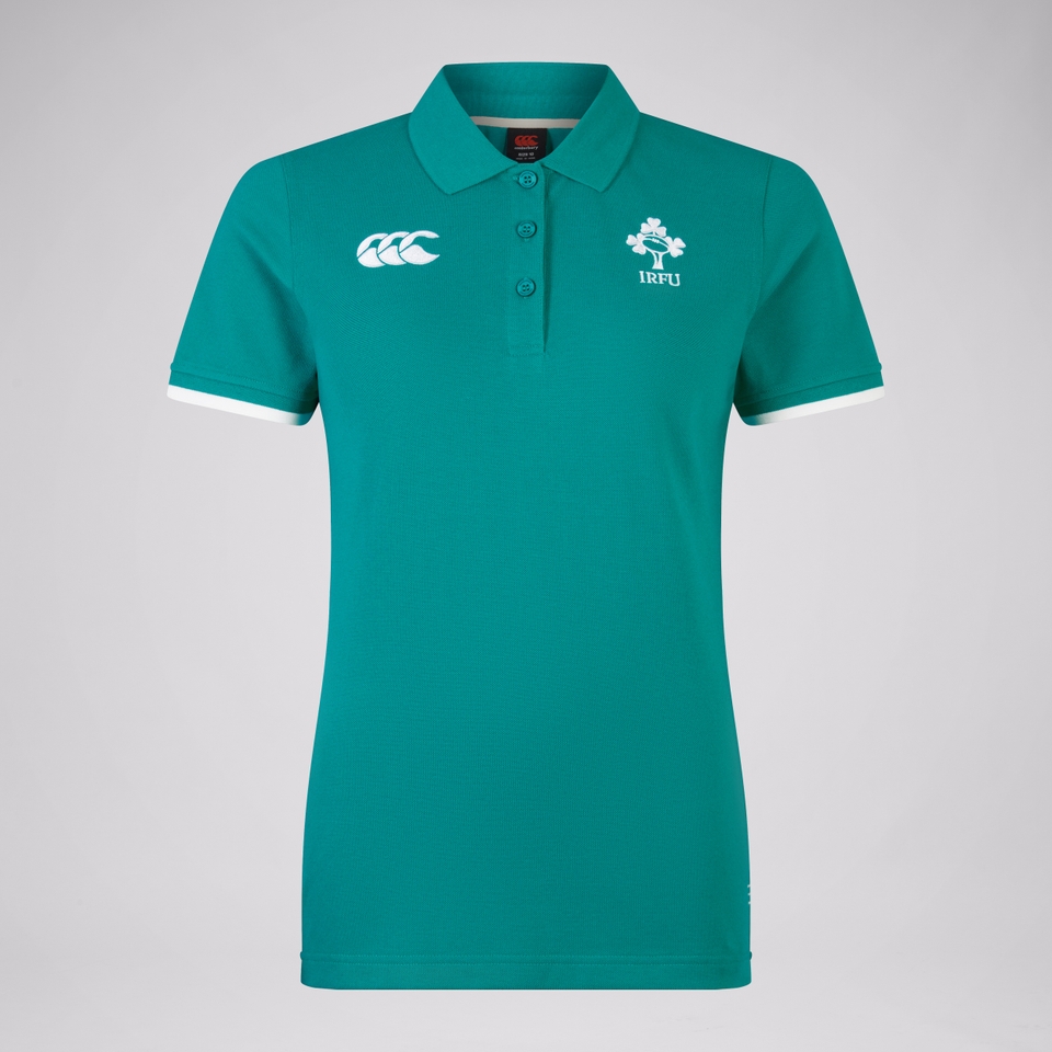 Womens Ireland Team Polo Shirt Green