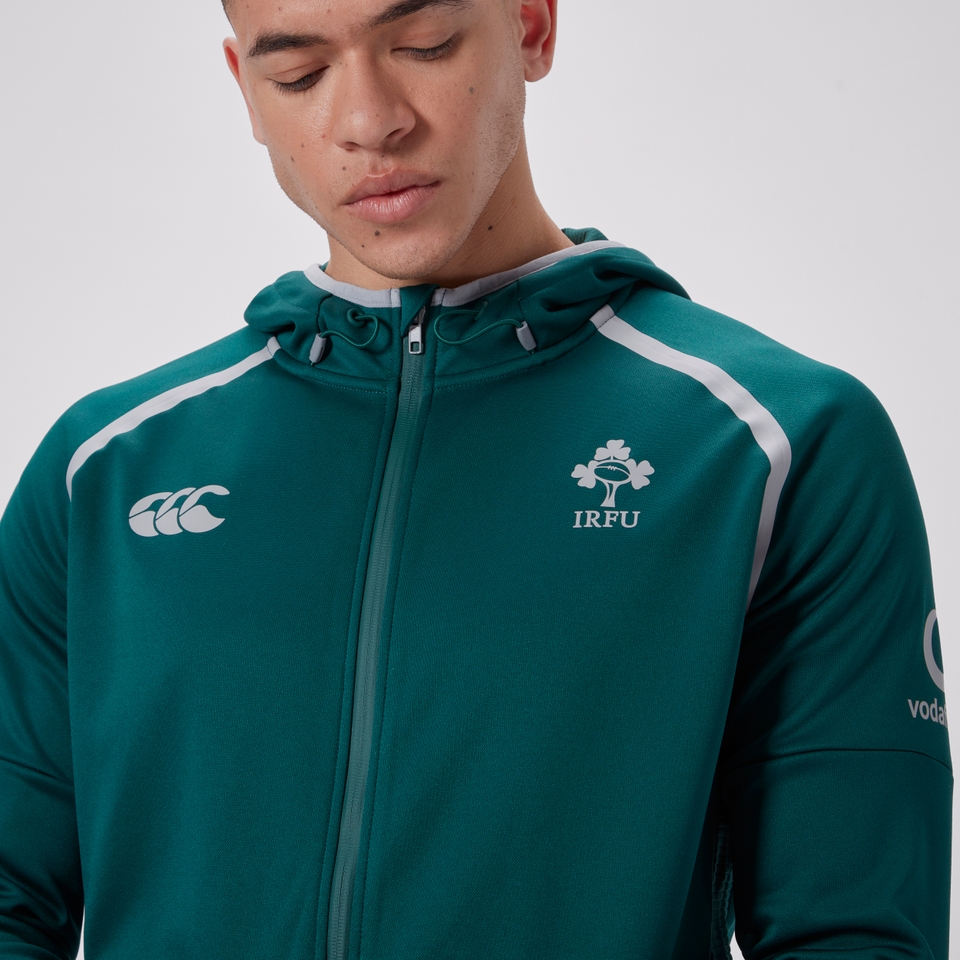 MENS IRELAND TECH FULL ZIP HOODY GREEN/GREY