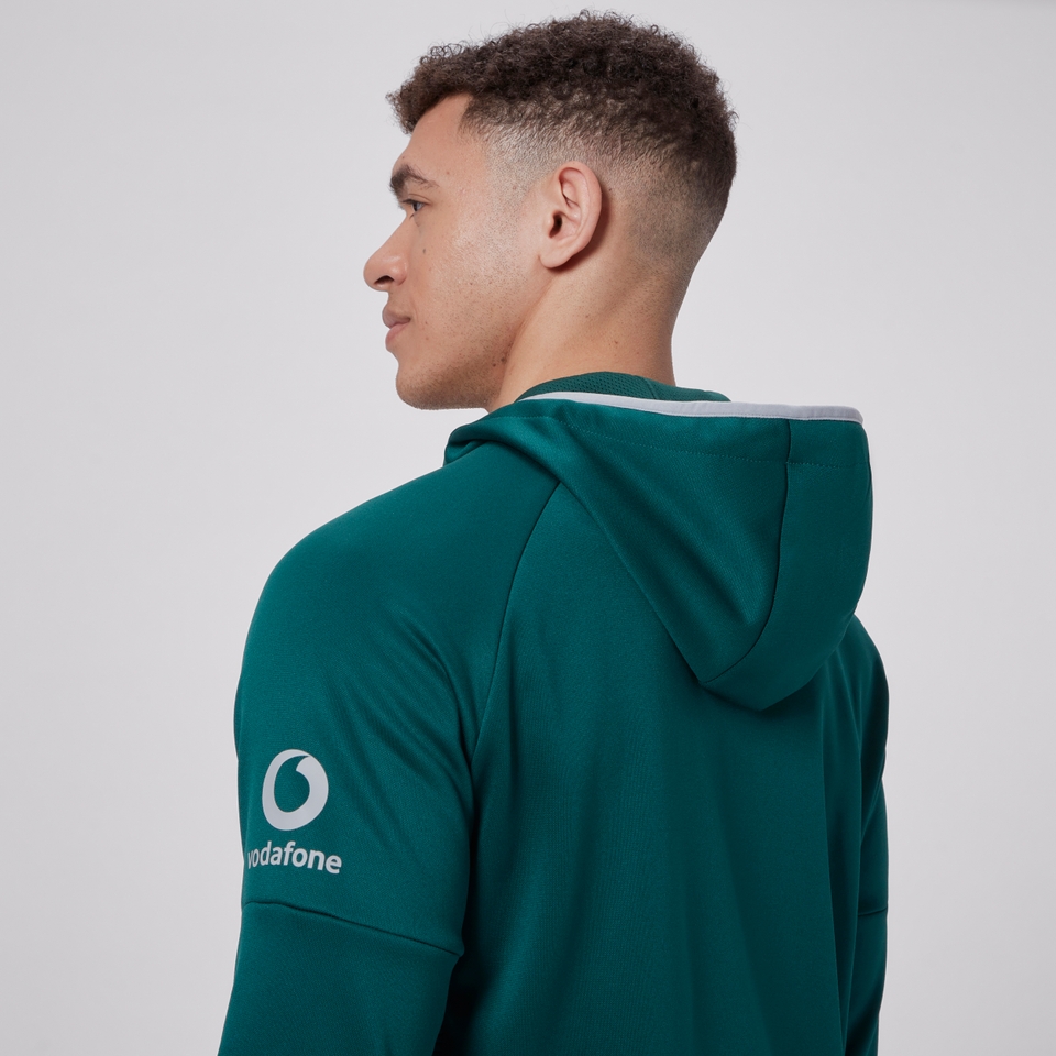 MENS IRELAND TECH FULL ZIP HOODY GREEN/GREY