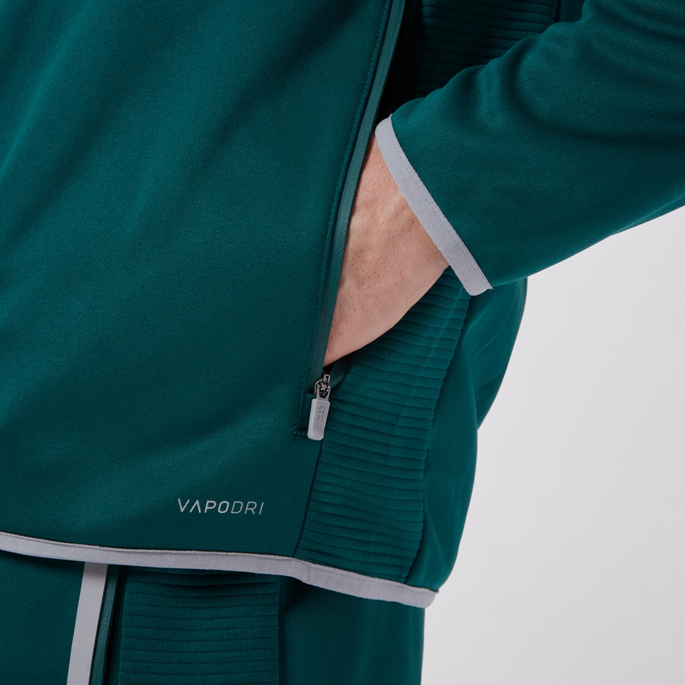 MENS IRELAND TECH FULL ZIP HOODY GREEN/GREY
