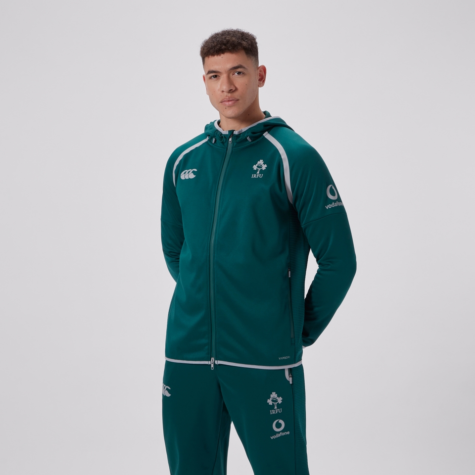 MENS IRELAND TECH FULL ZIP HOODY GREEN/GREY