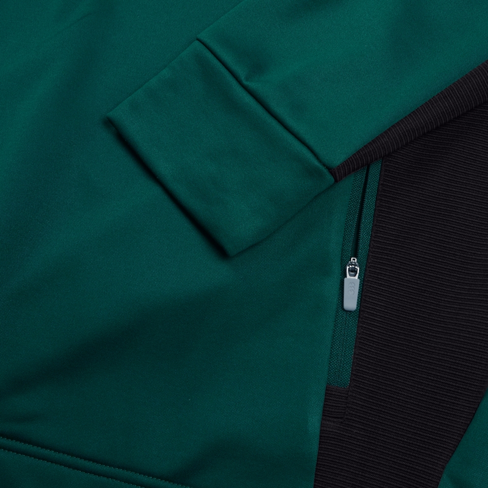 WOMENS IRELAND OH ZIP TRAINING HOODY (NB) Black/Green