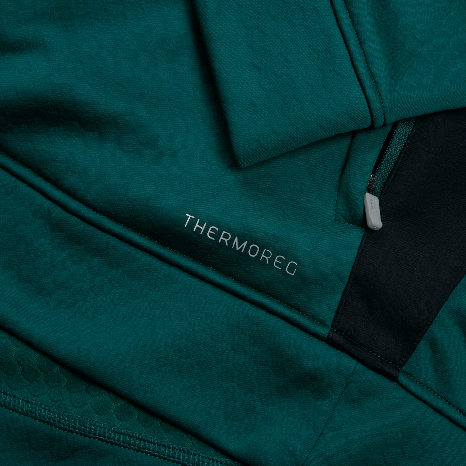 MENS IRELAND 1/4 ZIP TRAINING TOP GREEN/BLACK